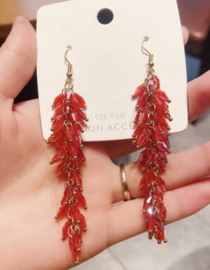 Red Stone Earrings