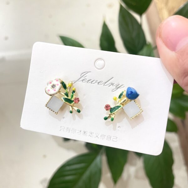 Mismatched Flower Earrings