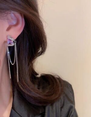 Purple Fashion Earrings