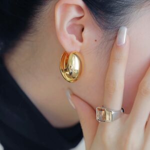 Gold plated Chunky earrings