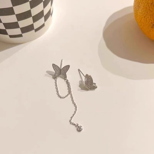 Mismatched Butterfly Earrings - Image 2