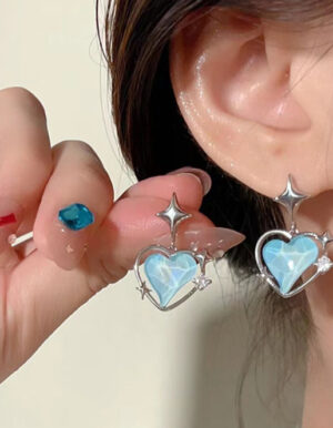 Star Heart Earrings
