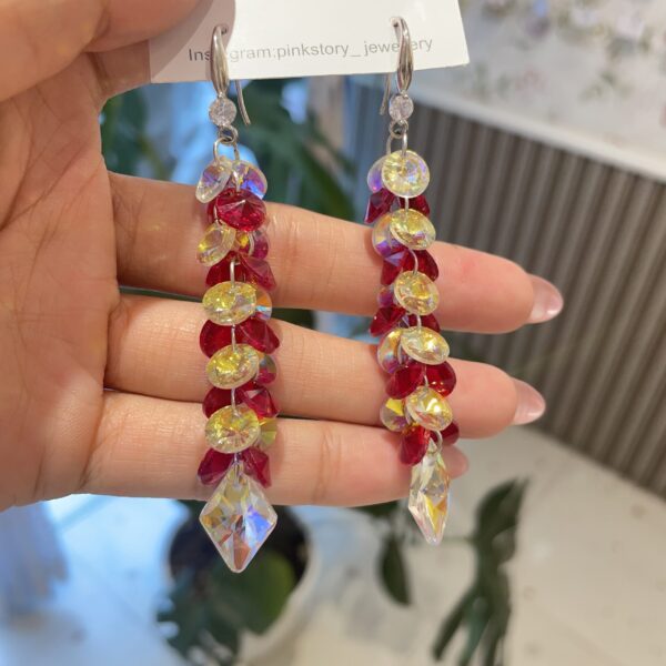 Red Crystal Earrings