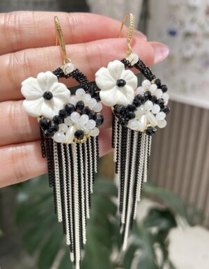 White Flower Bohemia Earrings