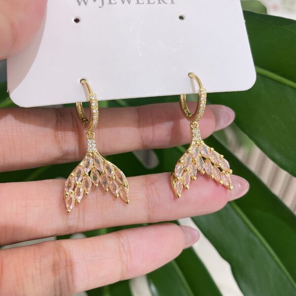 Golden Mermaid Earrings - Image 2