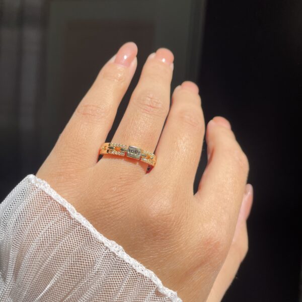 “LOVE” Adjustable Ring - Image 4