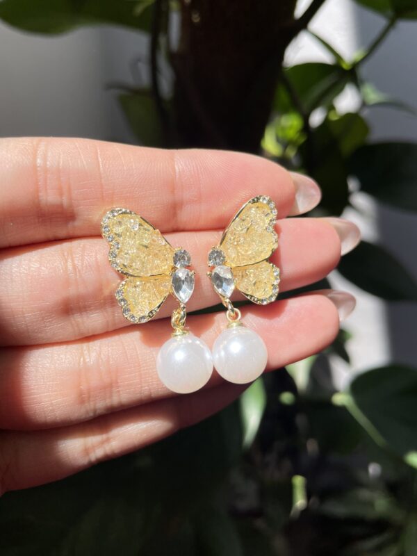 Crystal Butterfly Earrings