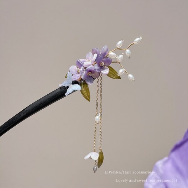 Beautiful Flower Hair Pin - Image 2