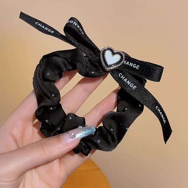 Black Stone Scrunchie