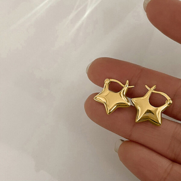 Golden Star Earrings - Image 2