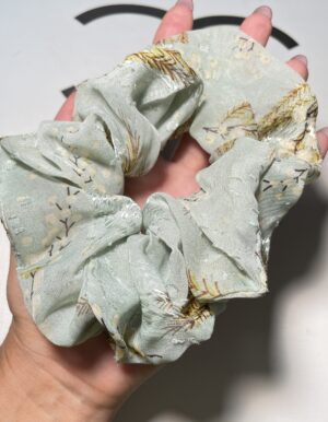 Green Color Big Scrunchie