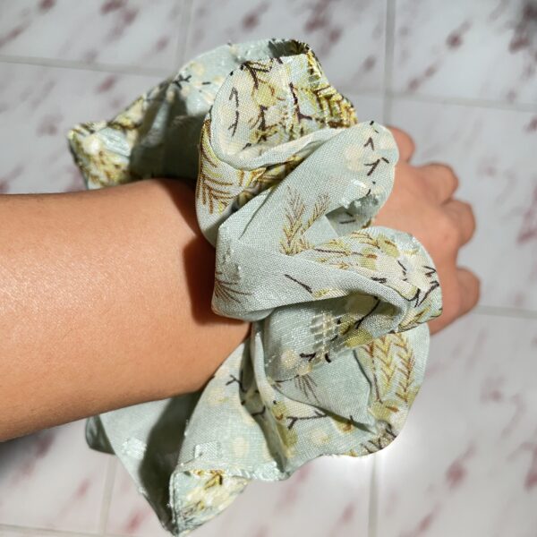 Green Color Big Scrunchie - Image 2