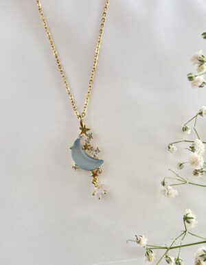 Blue Moon Star Necklace