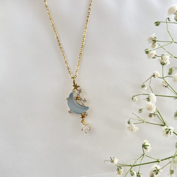 Blue Moon Star Necklace