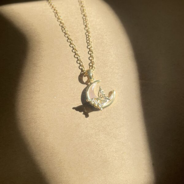 Butterfly Moon Necklace