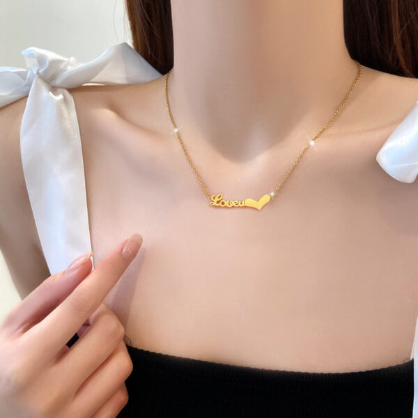 Stainless Steel Love Necklace