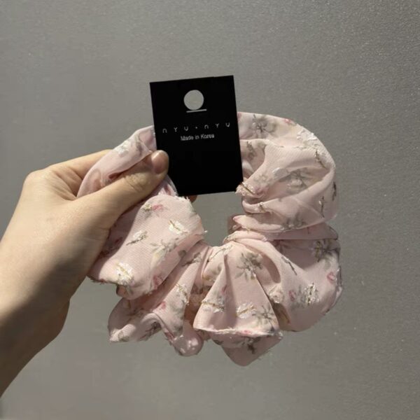 XL Flower Pink Scrunchie - Image 2