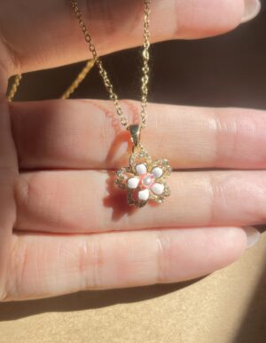 Spinning Cherry Blossom Necklace
