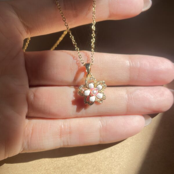 Spinning Cherry Blossom Necklace