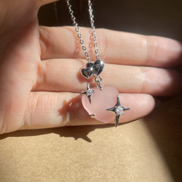 Stainless Steel Heart Star Necklace