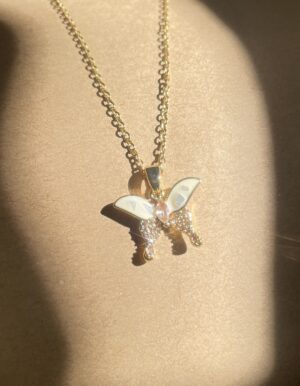 Seashell Butterfly Necklace