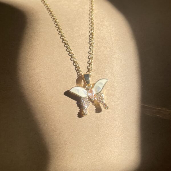 Seashell Butterfly Necklace