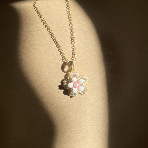 Spinning Cherry Blossom Necklace - Image 2