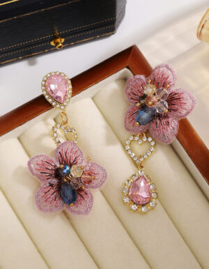 Mismatched Flower Earrings