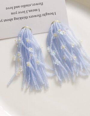Flower Dreamy Blue Earrings