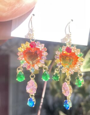 Crystal Colored Earrings