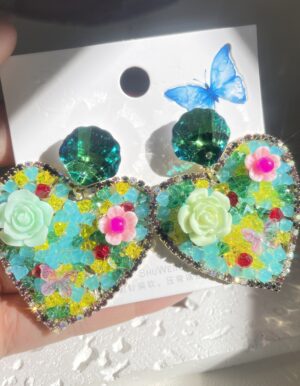 Crystal Heart Dreamy Earrings