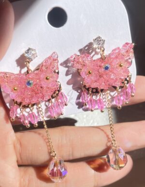 Dreamy Pink Butterfly Earrings
