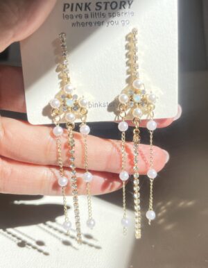 Pearl Long Earrings