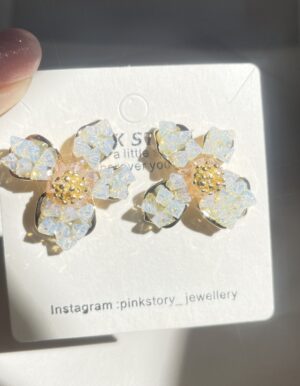 Crystal Flower Earrings