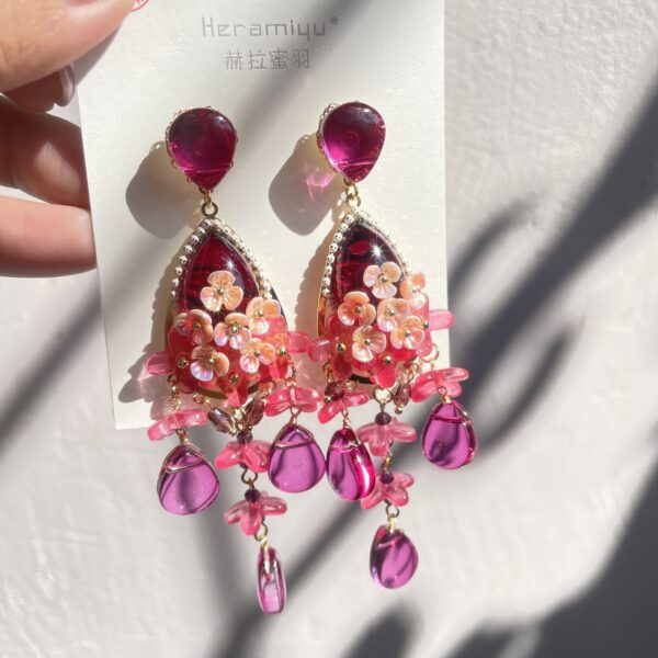 Floral Long Earrings