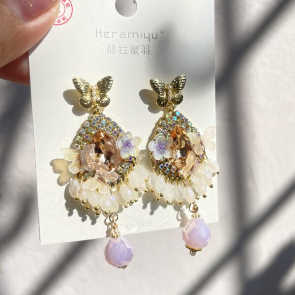 Luxury Butterfly Crystal Earrings