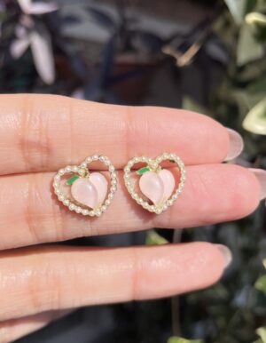 Peach Pearl Earrings