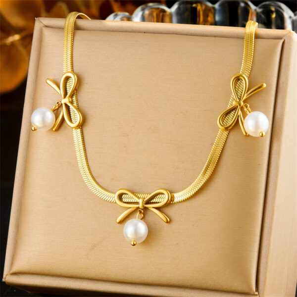 Waterproof Bow Necklace