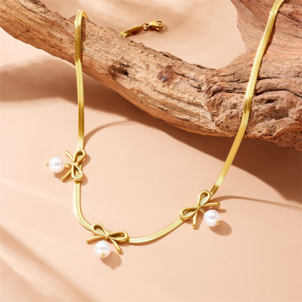 Waterproof Bow Necklace - Image 3