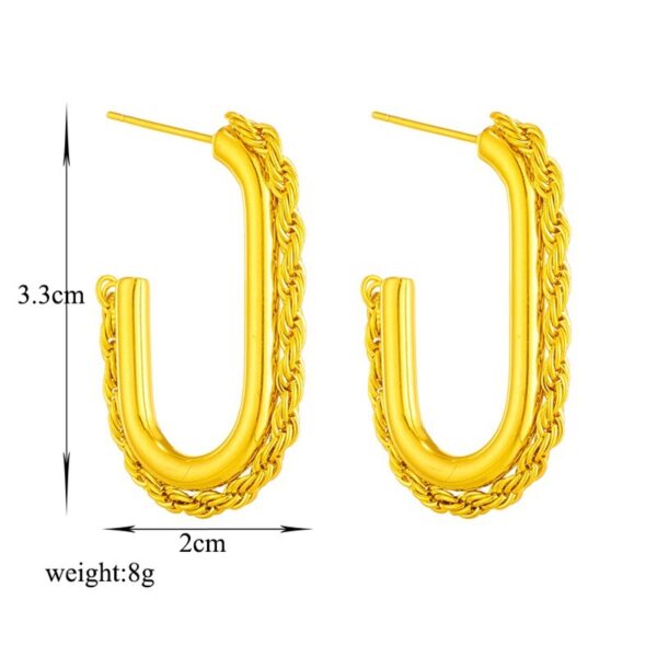 Waterproof Hoop Earrings - Image 3
