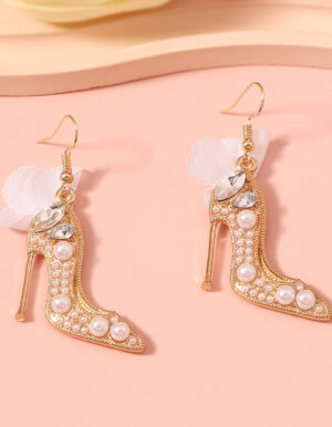 White High Heel Earrings