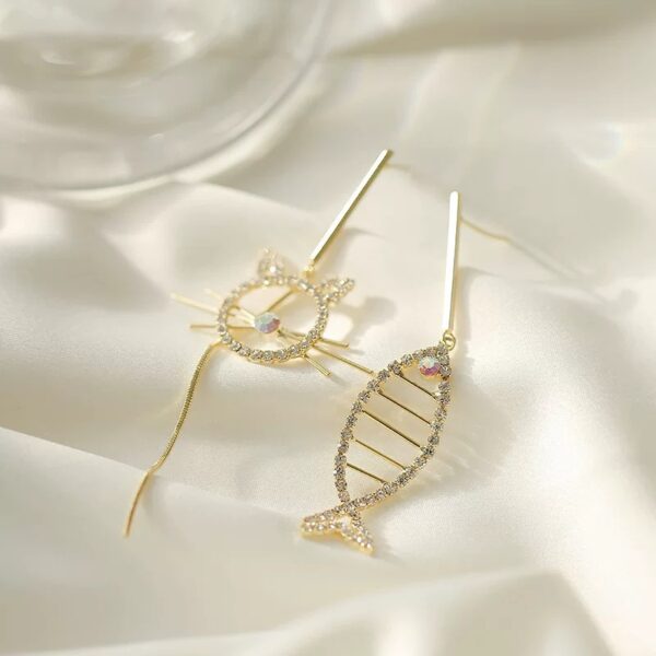 Fish Cat Earrings