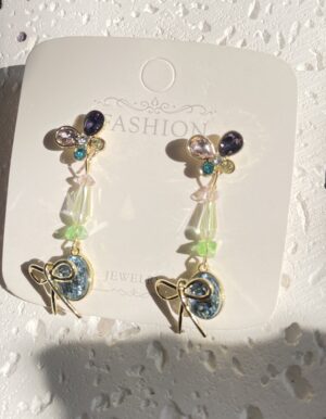 Colorful Butterfly Bow Earrings