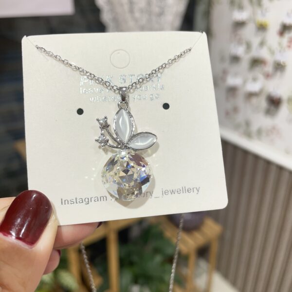 Butterfly Stone Necklace