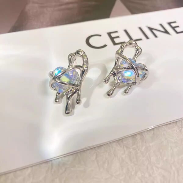 Heart Drop Earrings - Image 3