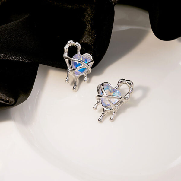 Heart Drop Earrings - Image 4