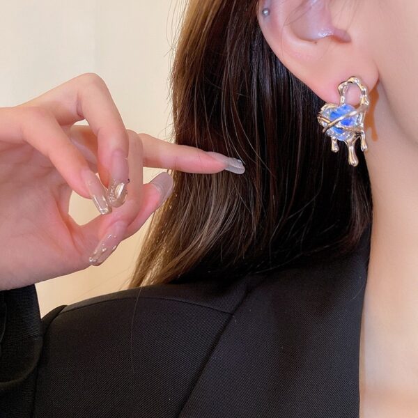 Heart Drop Earrings - Image 2