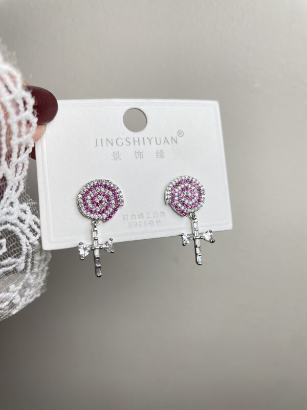 Rhinestone Lollipop Earrings