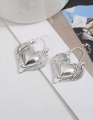 Silver Heart Earrings