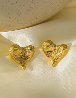 Stainless Steel Heart Earrings